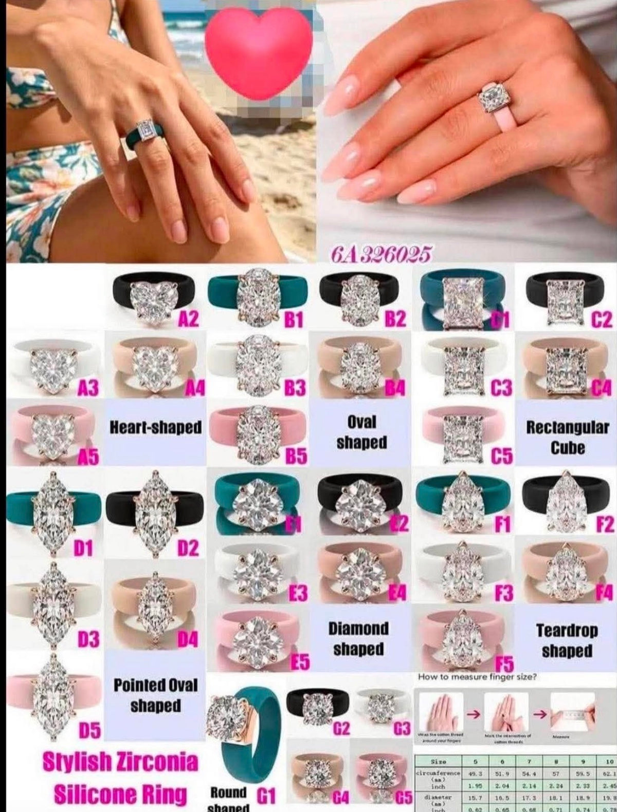Zirconia travel Rings